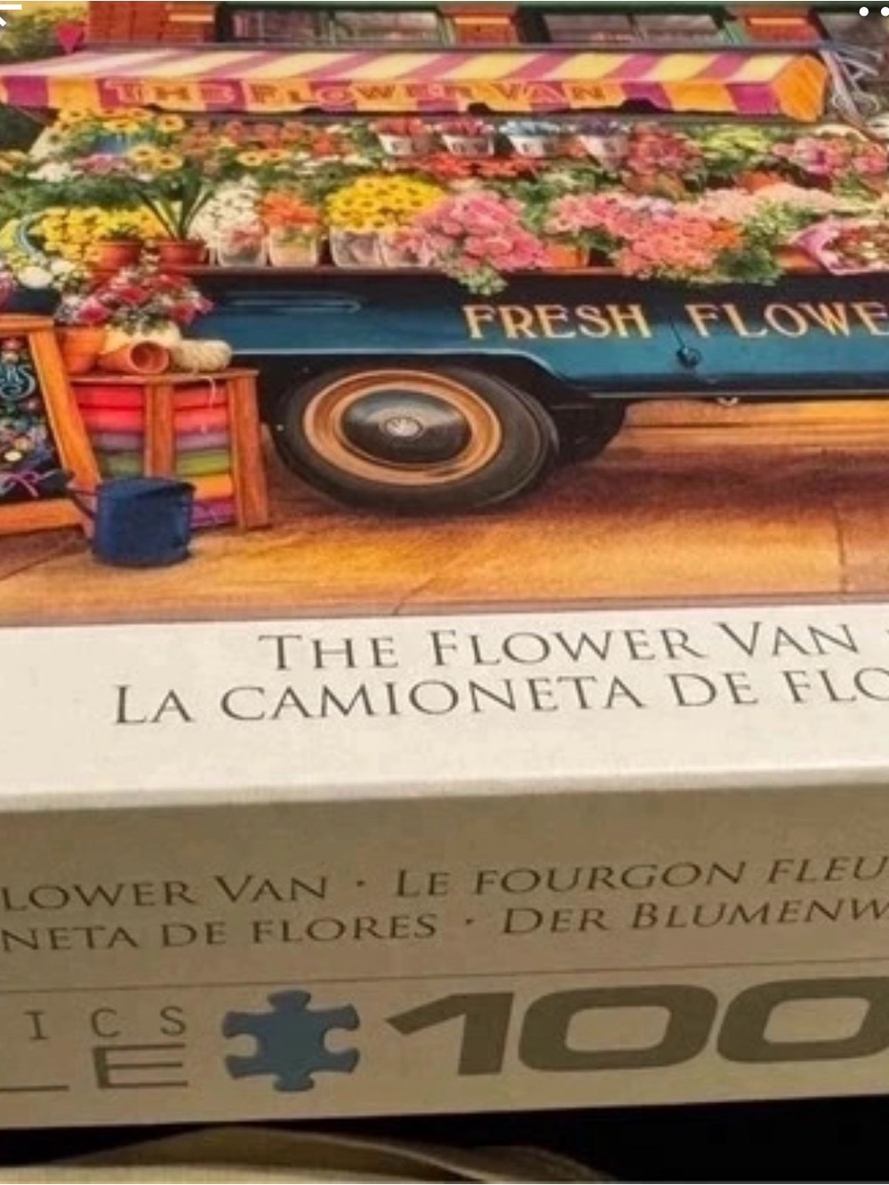 Jigsaw Puzzle The Flower Van Eurographics Like New - Complete